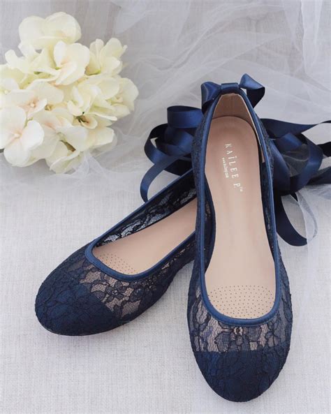Blue Bridal Ballet Flats