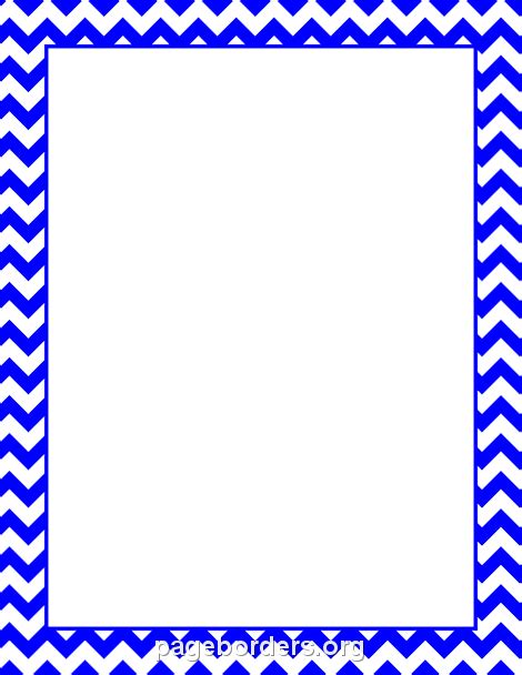 blue chevron border