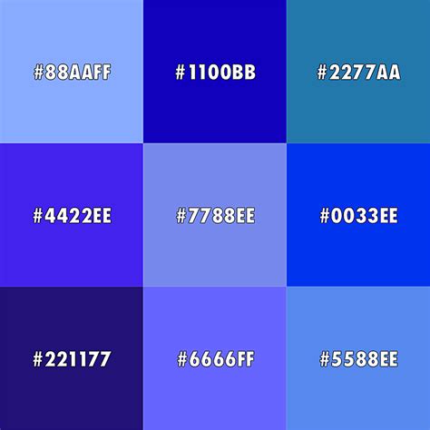 Blue Color Codes Warna Blue - Warna Blue