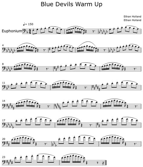 Blue Devils Warm Up Sheet Music Tadilb