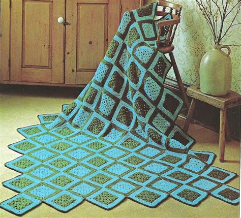 Blue Diamond Afghan Pattern
