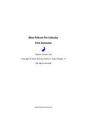 blue pelican pre calculus unit 7 answers