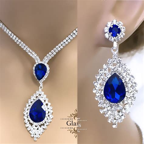 Blue Wedding Jewelry Sets