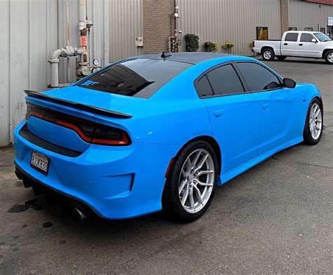 Electrifying Blue: Transform Your Dodge Charger with a Captivating Wrap