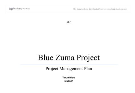 Read Blue Zuma Project Answers Project Management 
