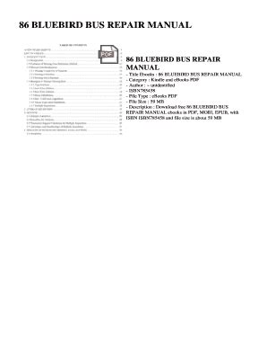 Full Download Bluebird Bus Troubleshooting Guide 