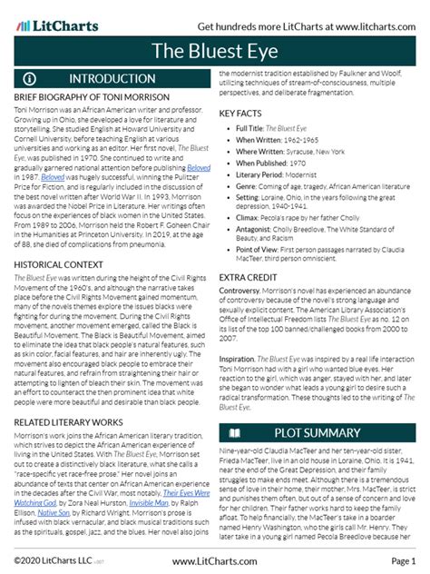 Bluest Eye Pdf