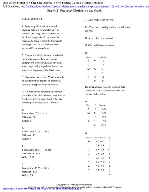 Bluman Elementary Statistics Final Exam Answers