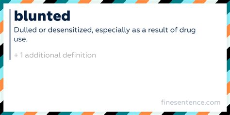 blunted definition