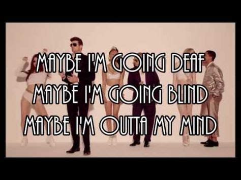 Blurred Lines Unrated Version Lyrics