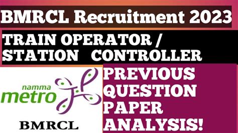 Full Download Bmrcl Question Papers 