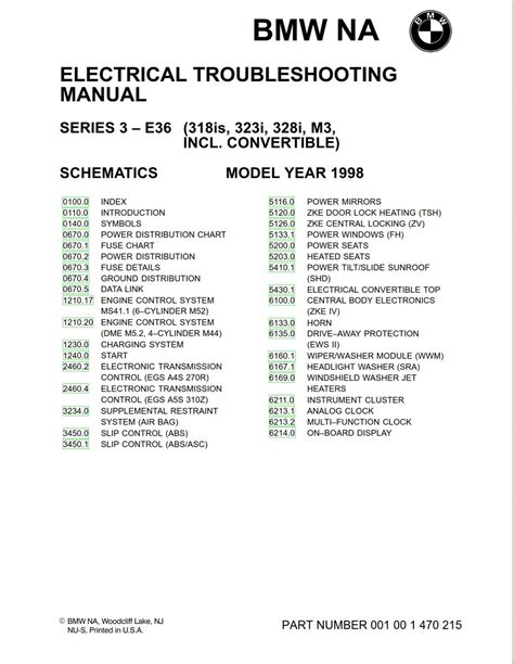 bmw electrical troubleshooting manual