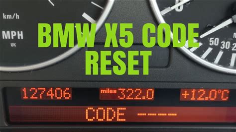 bmw x5 radio code reset