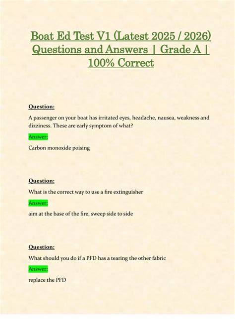 boat ed mn test answers