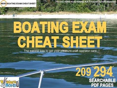 Read Boatsmart Exam Cheat Sheet 