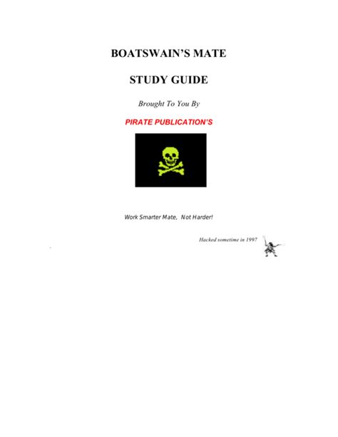 boatswain s mate study guide