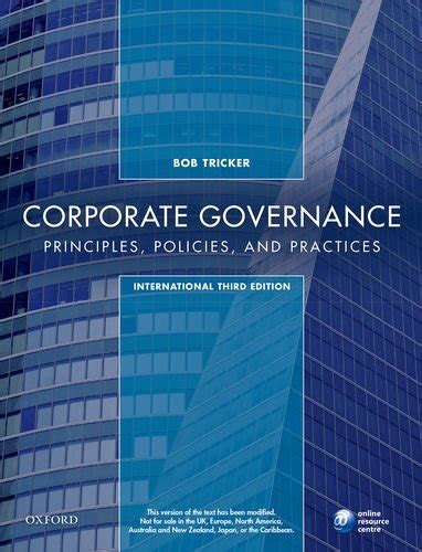 bob tricker corporate governance 2012