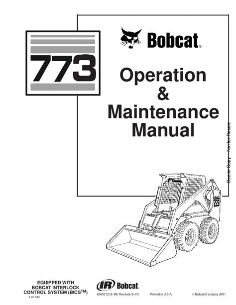 Read Bob Cat 773 Repair Manual 