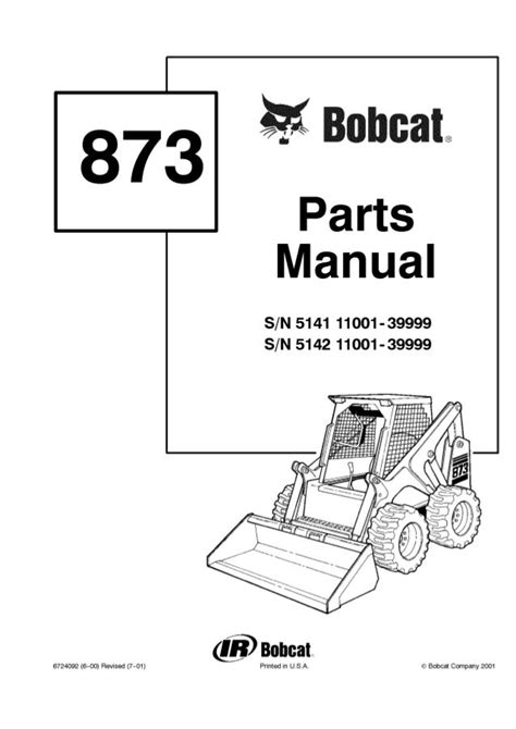 Bobcat 873 F Series Parts Diagram