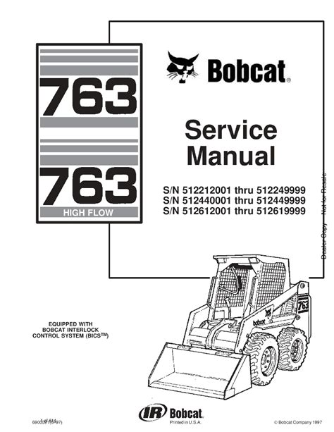 Full Download Bobcat 763 Service Manual Pdf 