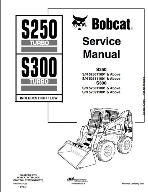 Full Download Bobcat S250 Manual 