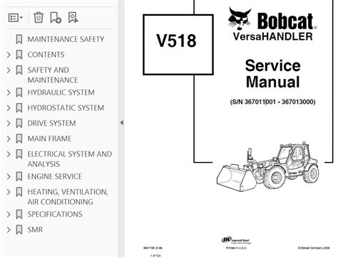 Full Download Bobcat V518 Service Manual 