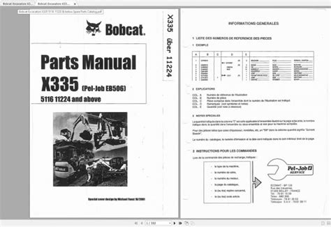 Full Download Bobcat X335 Parts Manual File Type Pdf 