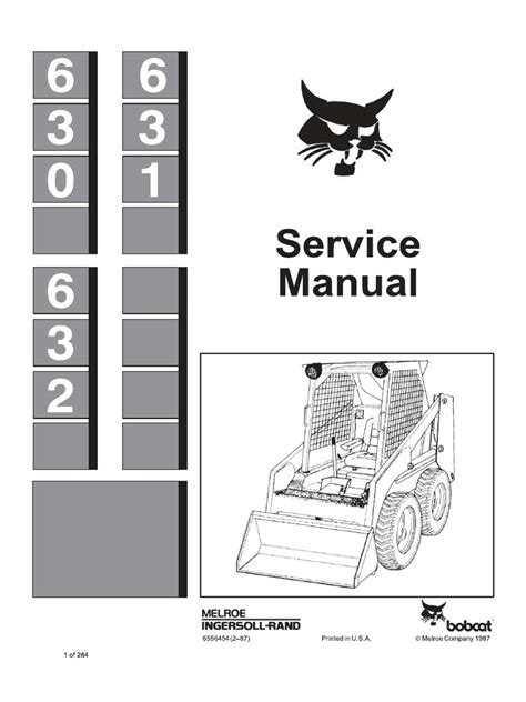 Read Online Bobcat630 632 Repair Manual 