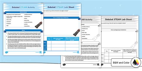 Bobsled Steam Activity For 3rd 5th Grade Teacher Science Olympics Activities - Science Olympics Activities