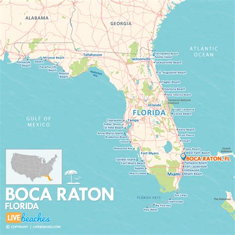 boca raton florida map