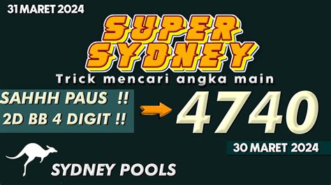 BOCORAN SIDNEY HARI INI JITU 2D - Prediksi Sdy Hari Ini | Bocoran Togel Toto Prediksi Sydney 2D 3D 4D