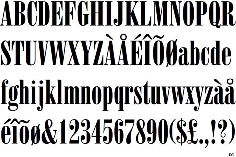 Bodoni Extra Compressed