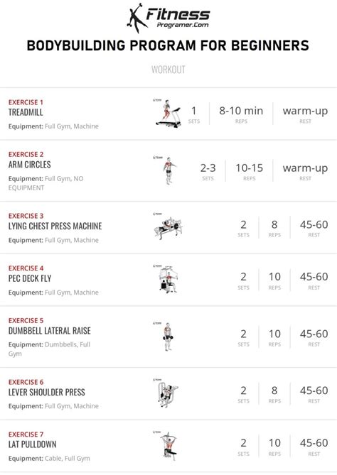 Bodybuilding Program Pdf
