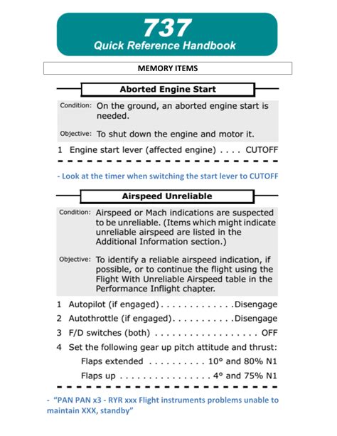 Boeing 737 Emergency Procedures Technique In Technical