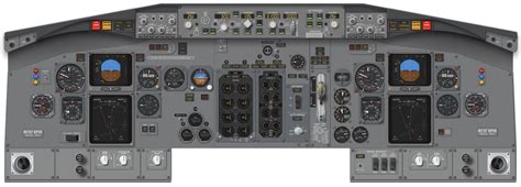 Boeing Cockpit Layout Poster