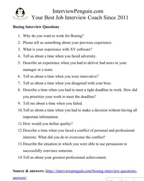 boeing interview questions and answers pdf