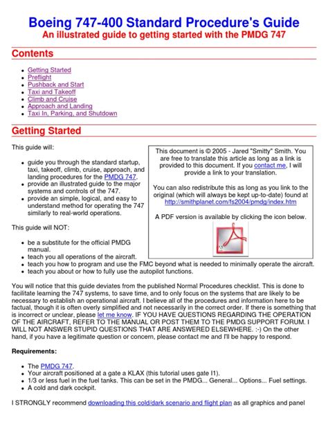 Boeing Procedure Standard Guide