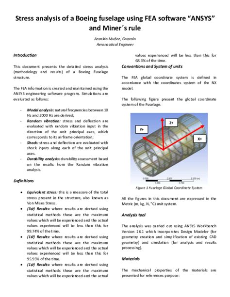 Boeing Stress Analysis Report