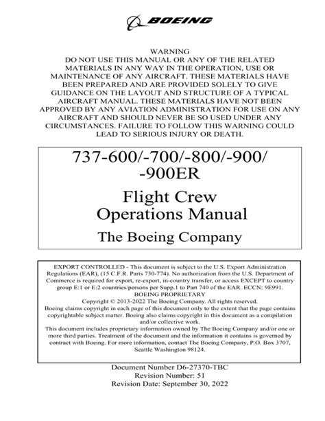 Boeing Type Training Manual