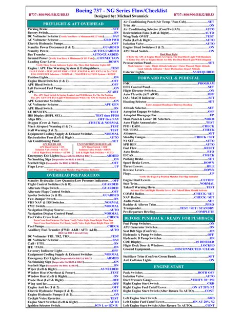 Full Download Boeing 737 Ng Checklist Flow Procedure Harmen 