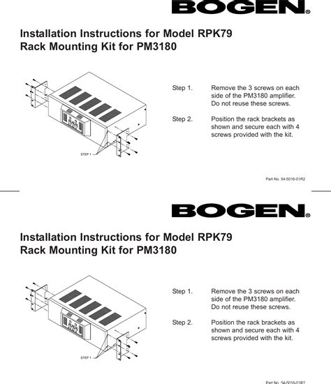 Read Online Bogen Pm3180 User Guide 