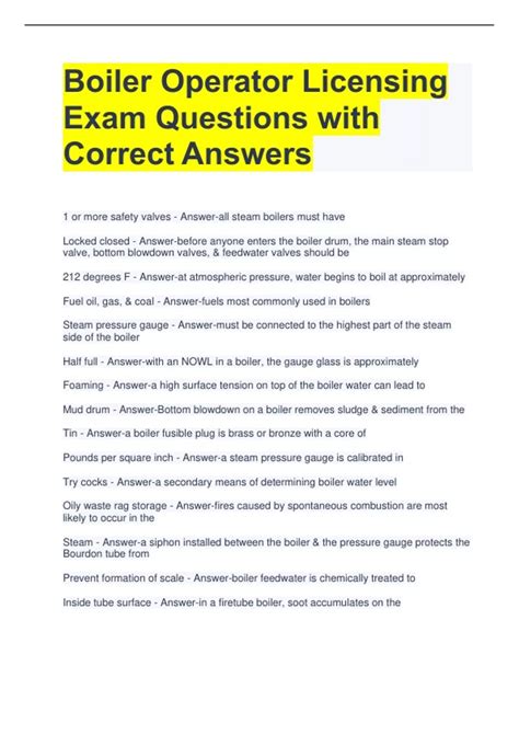 Read Boiler Class 2 License Examination Study Guide 
