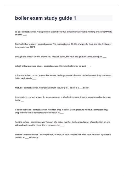 boilermaker study guide