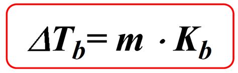 Boiling Point Elevation Formula