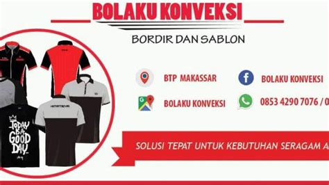 Bolaku Konveksi Konveksi Penjahit Seragam Sablon Dan Bordir Grosir Seragam Bola Makassar - Grosir Seragam Bola Makassar