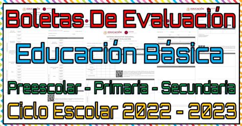 Boletas De Primaria