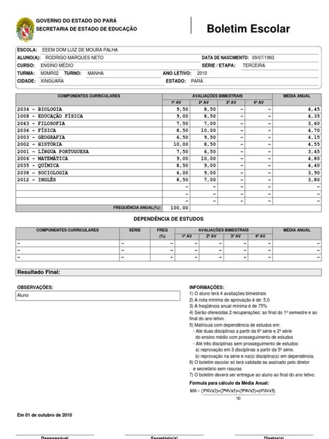 Boletim Seduc Pa