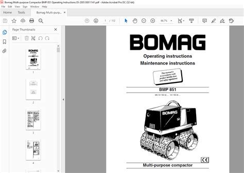 Read Bomag Bmp851 Manual File Type Pdf 