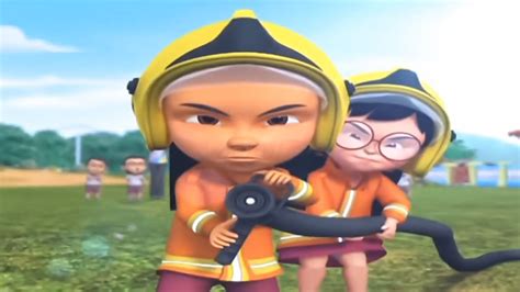 BOMBA UPIN IPIN - Upin Ipin Dapat Tugas Bomba Mobil Damkar Pemadam Kebakaran