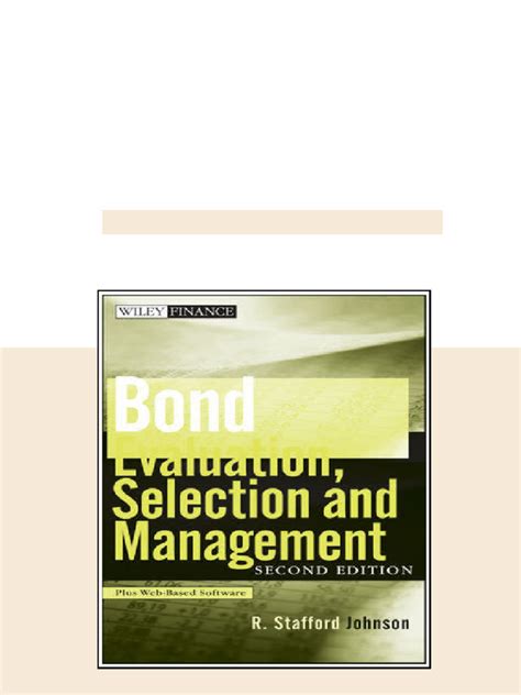 Bond Evaluation Selection And Management